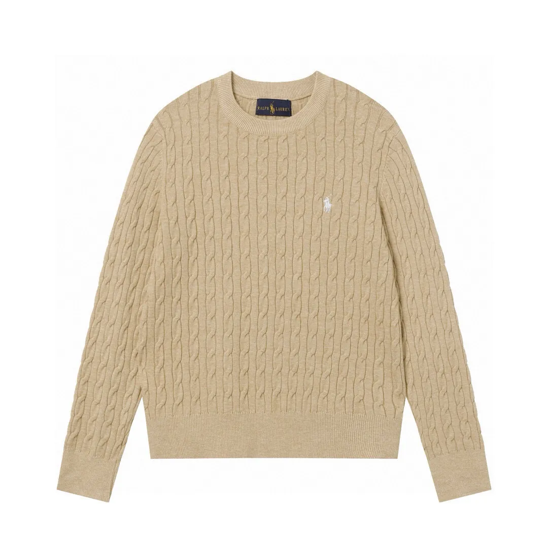 P186 Style No.: 601 -Ralph Lauren RL classic war horse logo embroidered pullover long-sleeved sweater on the chest -The item is made of custom-dyed and custom-spun yarn, purchased from the original version. A full set of customized accessories. Details determine success or failure. Heavy new autumn and winter product. High weight. Soft and delicate. The upper body effect is very nice. Loose fit. Women's model. -Color: white, gray, navy blue, red, khaki, blue, pink. -Sizes: S / M/ Ｌ S size 80-100 jins, M size 100-120 jins, Large size 120-135 jins